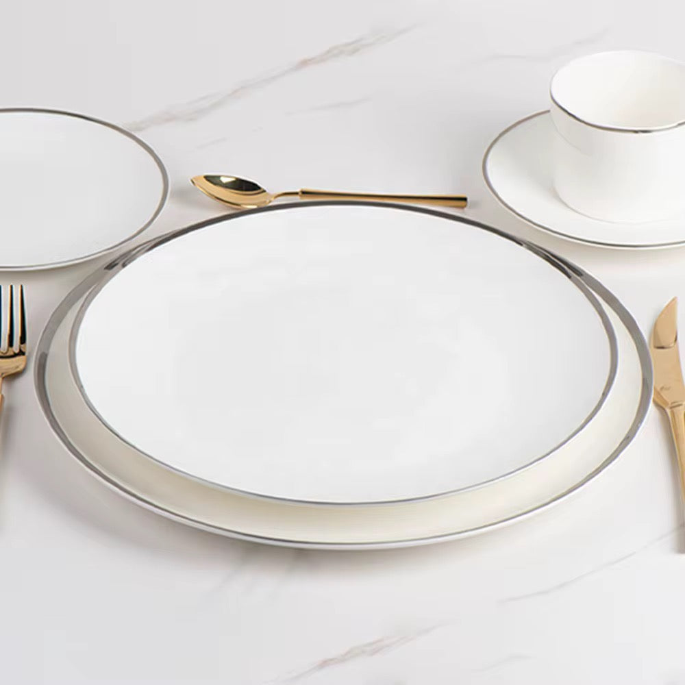 Vajilla Versalles filo plata Mayoreo 10 sets