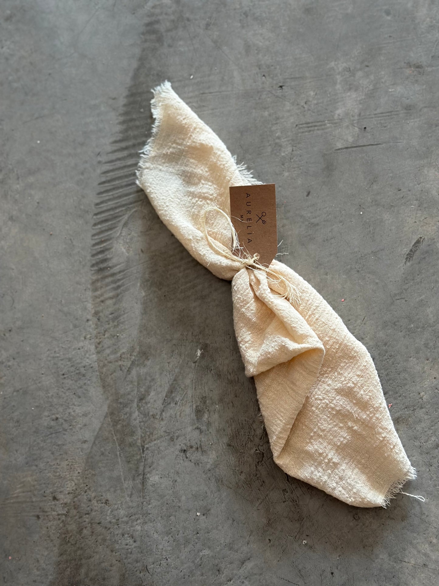 Servilletas de algodón beige 10 pz