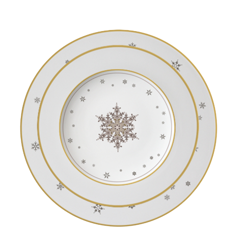 Vajilla Copos navideños dorados