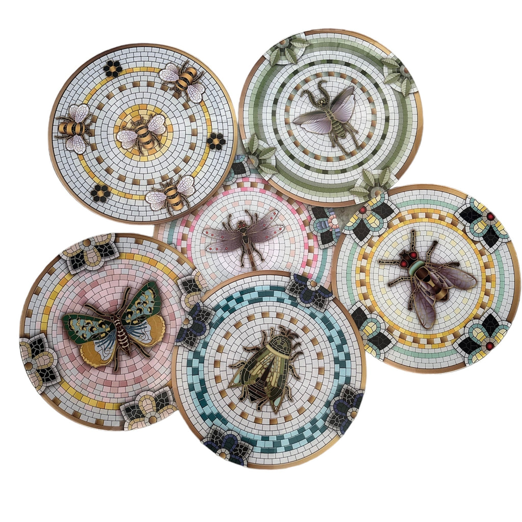 Set de bajo platos bichos 6 pz