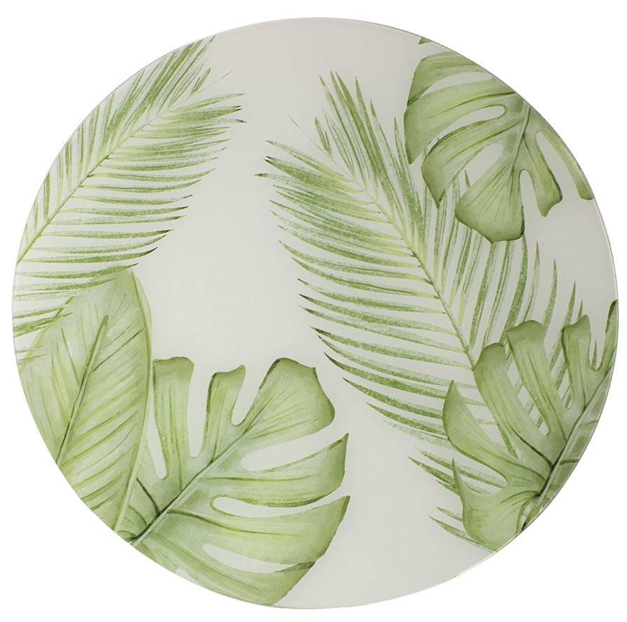 Set platos base de acrílico tropical