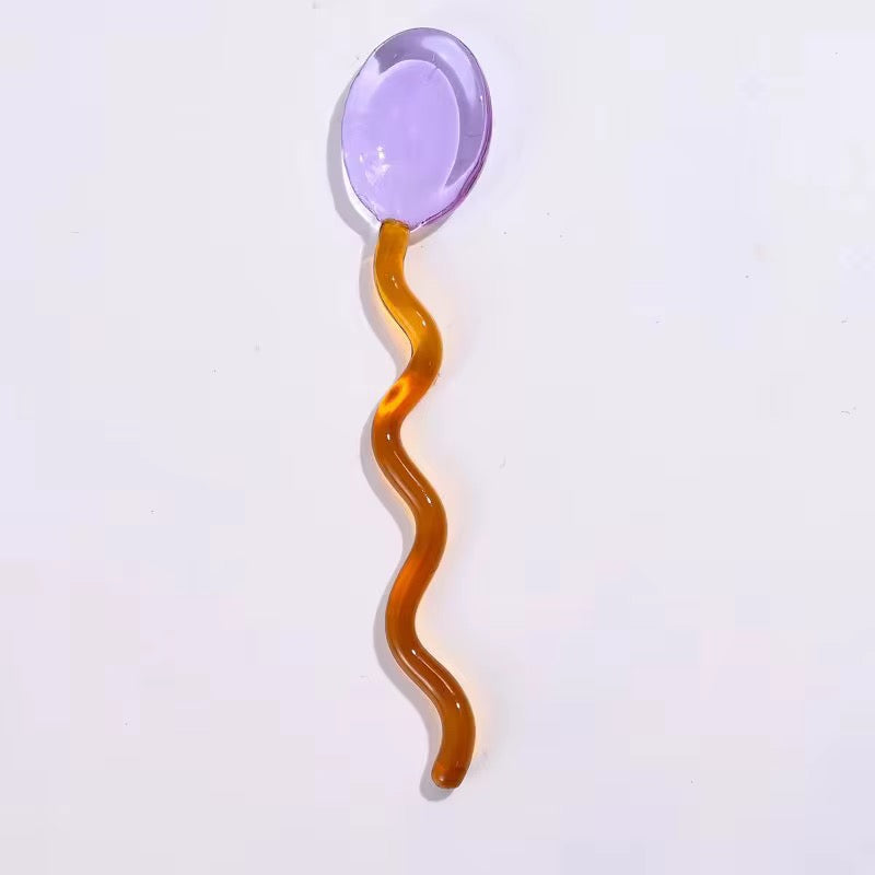 Set cucharas decorativas de cristal