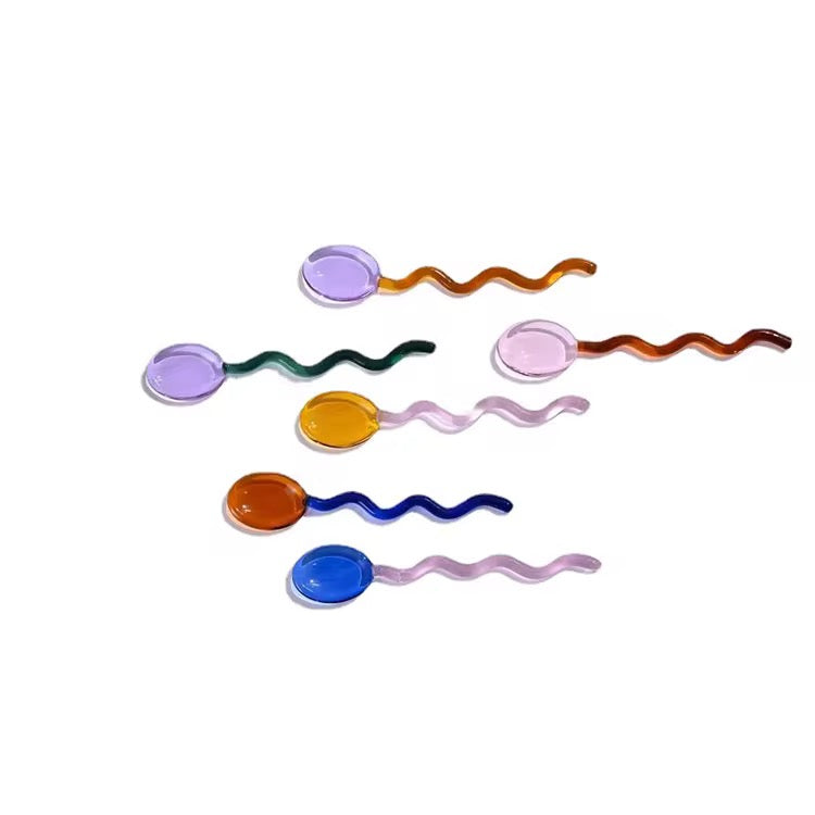 Set cucharas decorativas de cristal