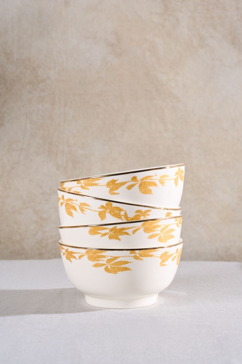 Vajilla hojas doradas ( bowl de regalo)