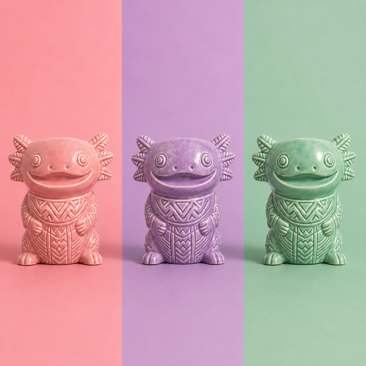Set de 2 Vaso| Tiki coctelería ajolote
