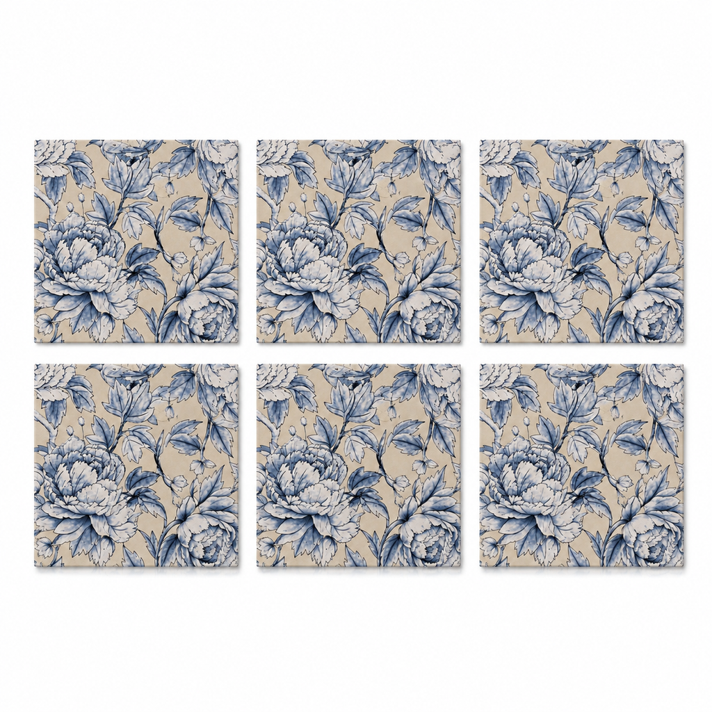 Mantel Individual frutas Reversible de Piel Sintética  6 piezas| Decoración de Mesa ñ