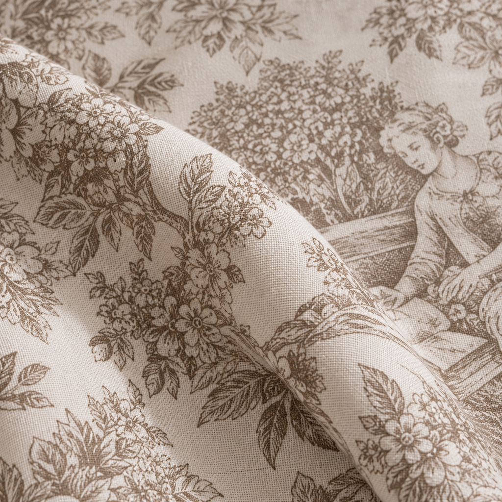 Servilletas de Tela Estampadas Toile de Jouy – Set de 6
