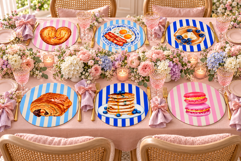 Mantel Individual Brunch  6 piezas| Decoración de Mesa