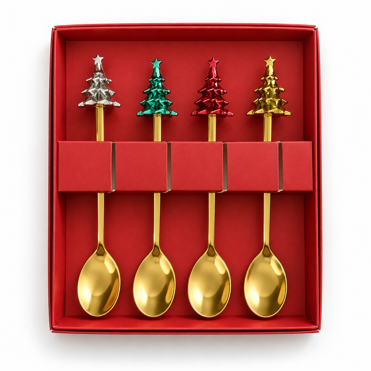 Set cucharas navideñas 4 piezas