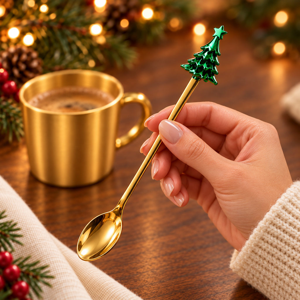 Set cucharas navideñas 4 piezas