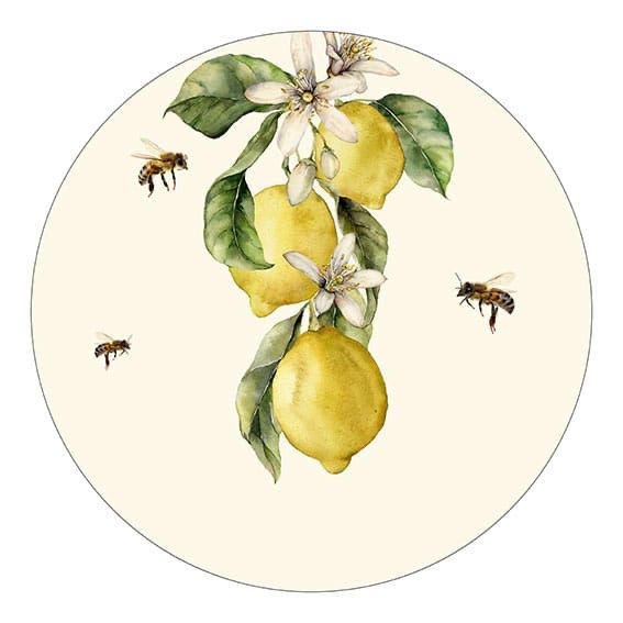 Bajo platos Limones CAPRI 6 piezas