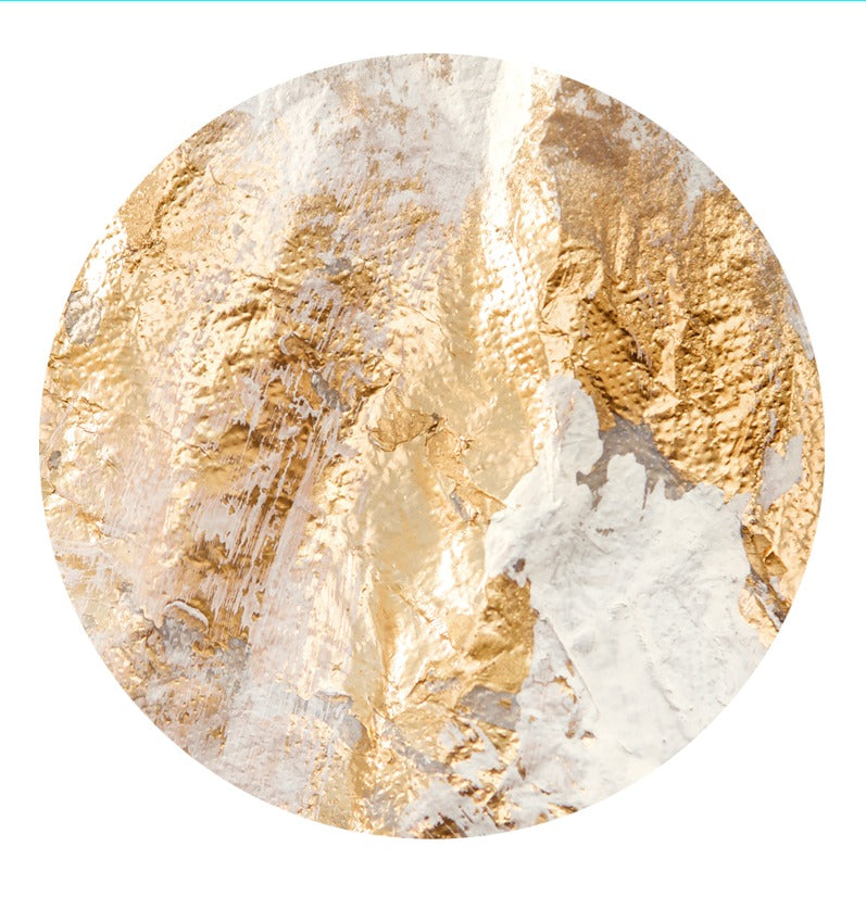 Set platos base de acrílico blanco con dorado gold rush