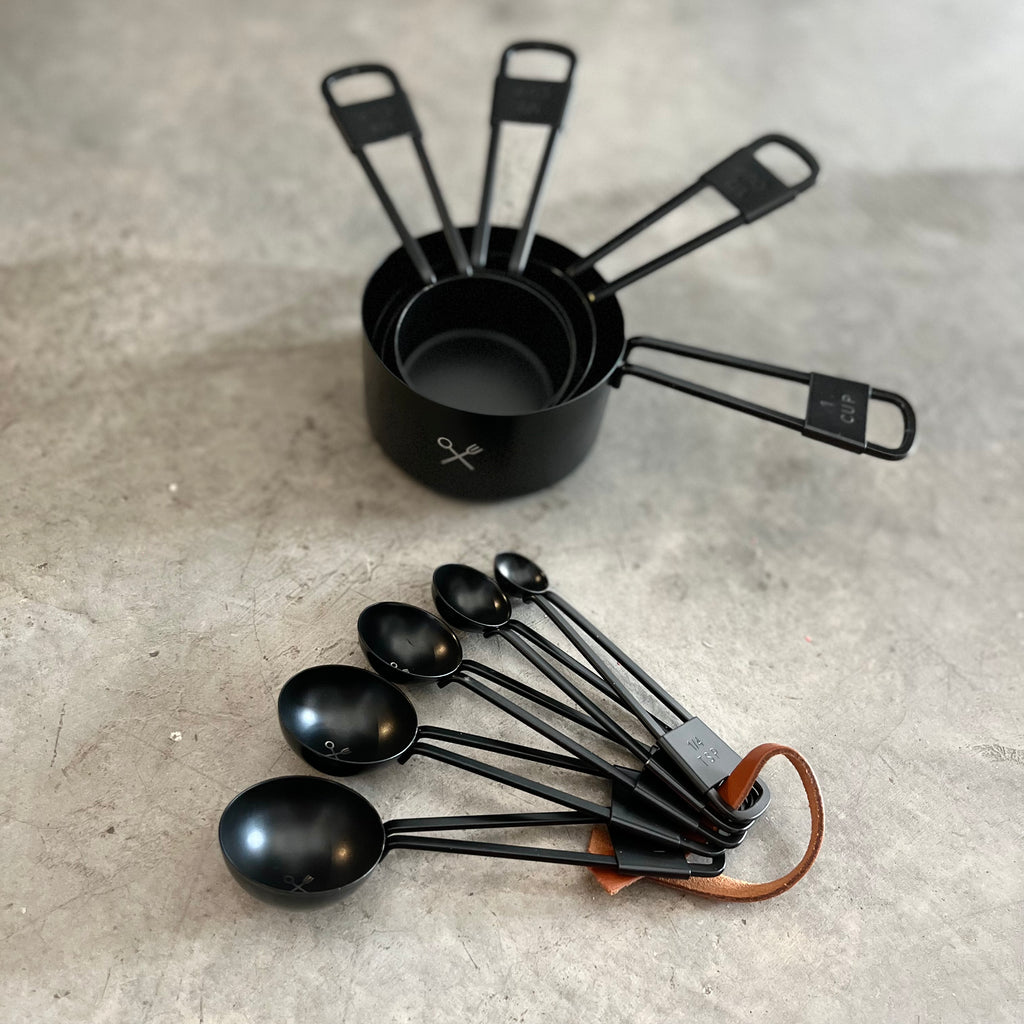 Set de cucharas y tazas medidoras moderno 9 Piezas
