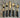 Set de cubiertos dorado matte mango mármol 6 personas
