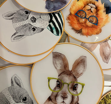 Set de platos animales 6 platos