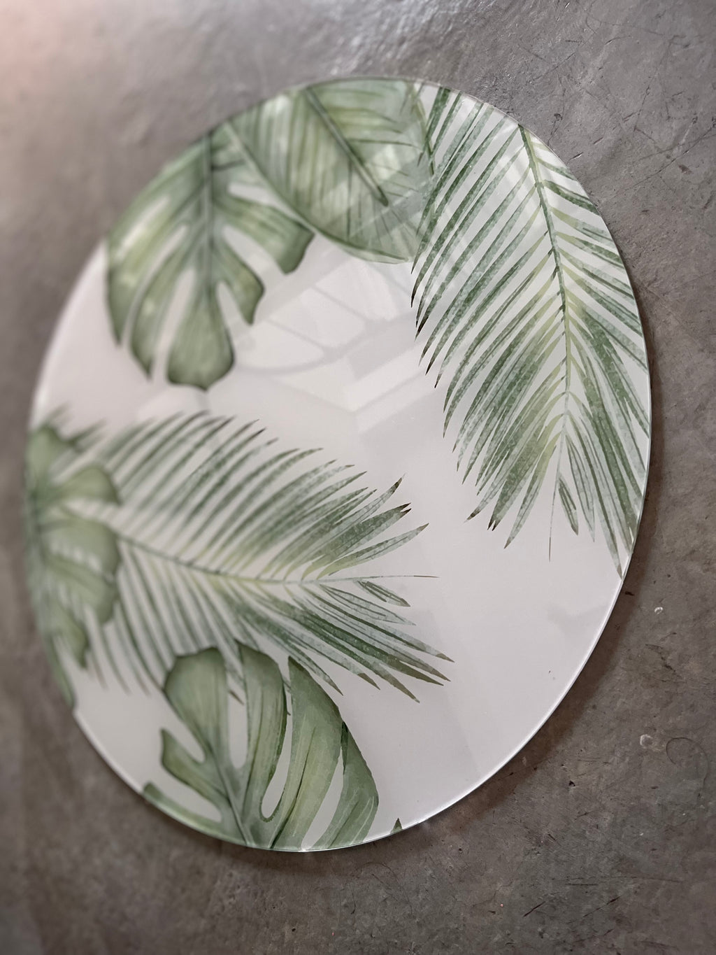 Set platos base de acrílico tropical