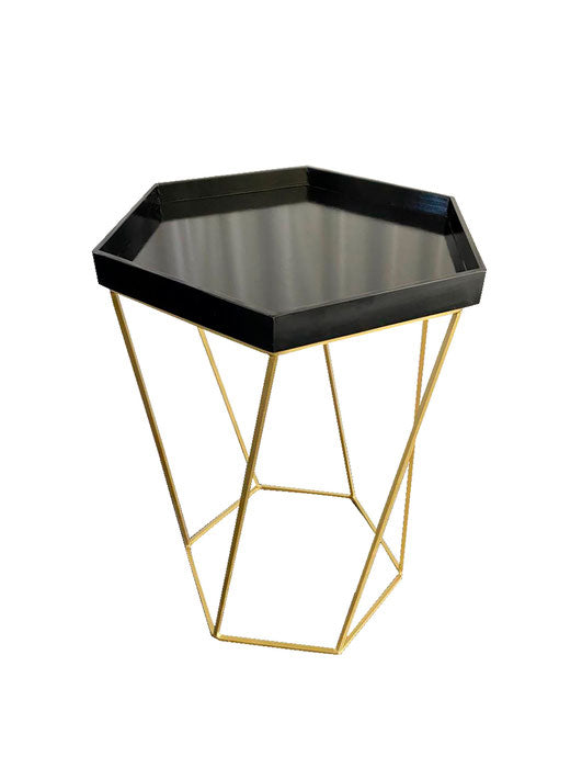 Mesa charola hexagonal